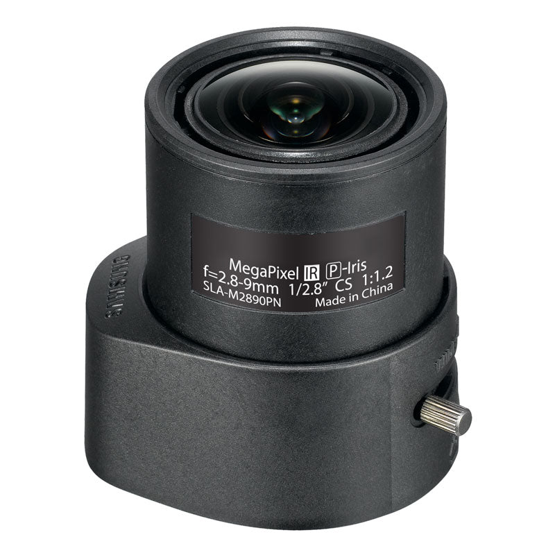 *Promo* Hanwha Wisenet 1/2.8" CS-mount Auto Iris Megapixel Lens, F1.2 P-Iris, 2.8-9mm