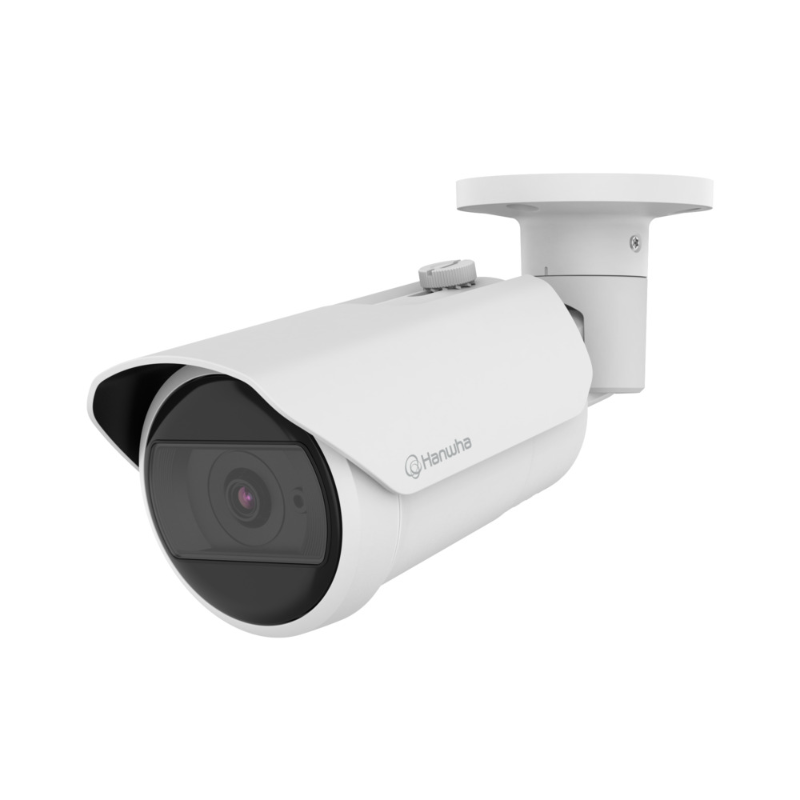 Hanwha Q Core 5MP Outdoor AI Bullet Camera, H.265, 30fps, 30m IR, IK10, 4mm Lens