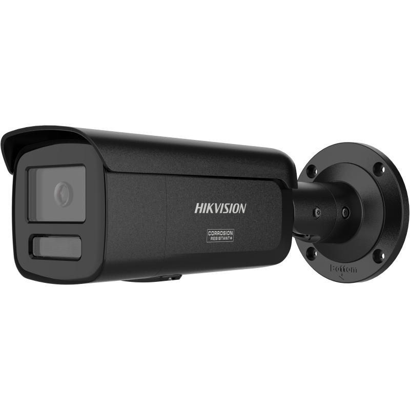 Hikvision 6MP ColorVu 3.0 Outdoor Bullet Camera, Hybrid LED/IR, IP67, Black, 2.8mm
