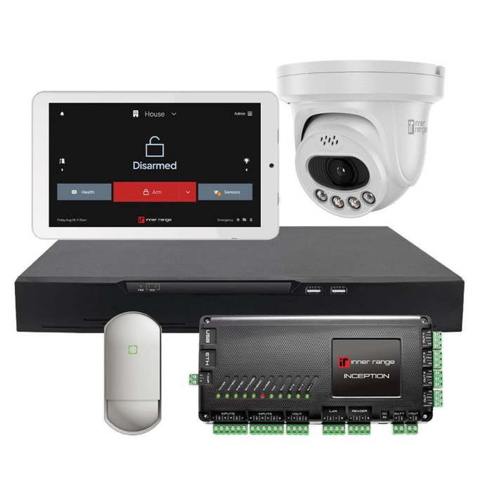 *Promo* IR Unified Ecosystem Starter Kit, Inception, 4CH PoE NVR, IPC, PIR, Touchscreen