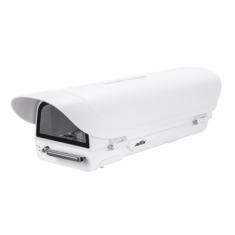 Aetek Camera Housing to suit Box IPC, -40 deg Cold Start, Wiper, IP68, 24VAC