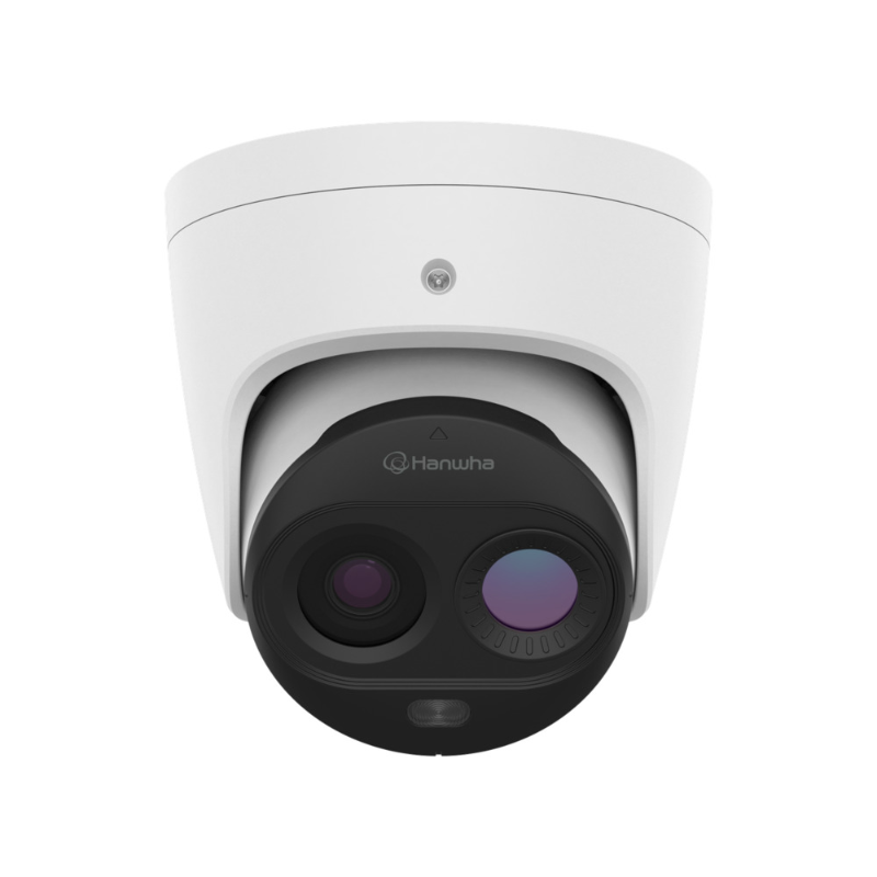 Hanwha 3MP Dual Thermal/Visible Camera, Early Fire Detection, 1.2mm, IP67