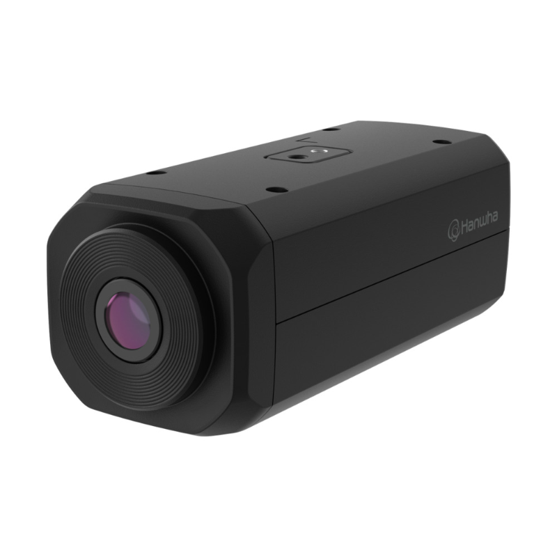 Hanwha 8MP AI Indoor Box Camera, H.265, WDR, 5.9-13.3mm