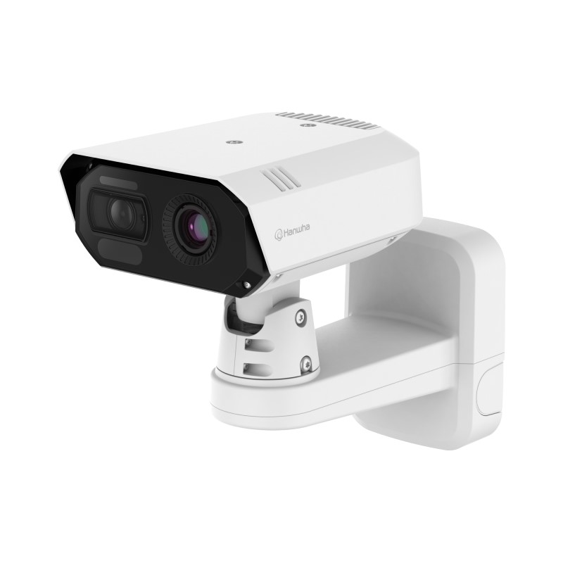Hanwha Outdoor 2MP Bi-Spec AI Radiometric Thermal Camera, IR, 8fps, 4.4-9.3mm