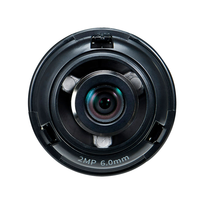 Hanwha Wisenet 1/2.8" Fixed Focal Megapixel Lens to suit PNM-9000VQ, F2.0, 6mm