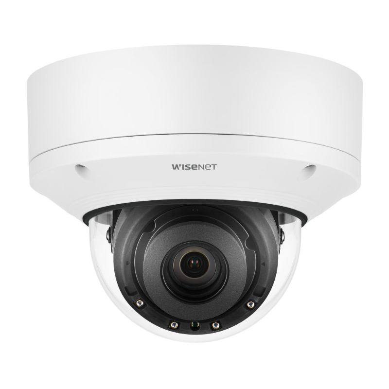 Hanwha Wisenet 2MP AI Indoor Dome Camera, H.265, 120fps, WDR, 40m IR, IK10