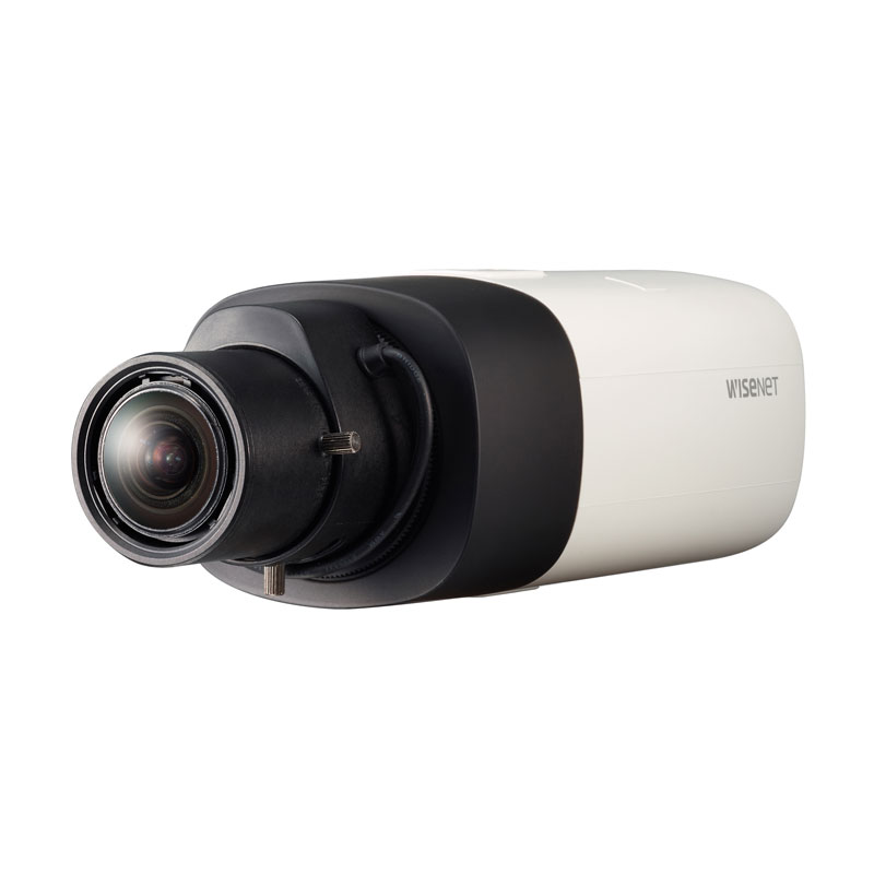 Hanwha Wisenet 2MP Indoor Box Camera, H.265, 60fps, 150dB WDR, No Lens