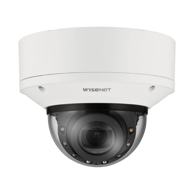 Hanwha Wisenet 2MP Indoor Dome Camera, H.265, 120fps, 50m IR, IK10, 2.8-12mm