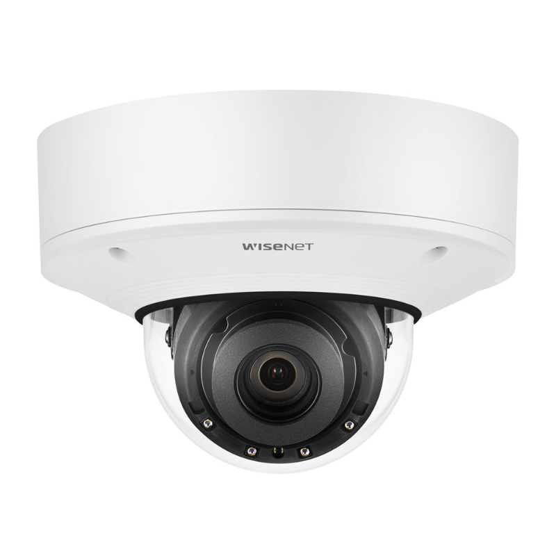 Hanwha Wisenet 4K Outdoor Dome Camera, H.265, 30fps, WDR, IR, IP67 2.8-8.4mm