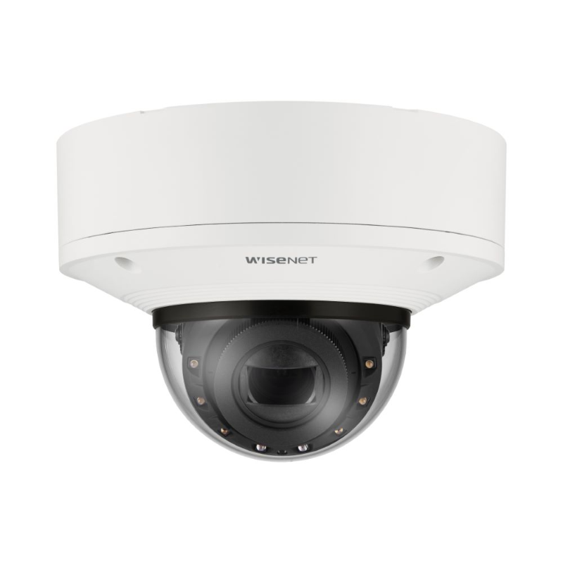 Hanwha Wisenet 6MP Vandal Outdoor Dome Camera, 30fps, 70m IR, IK10, 10.9-29mm