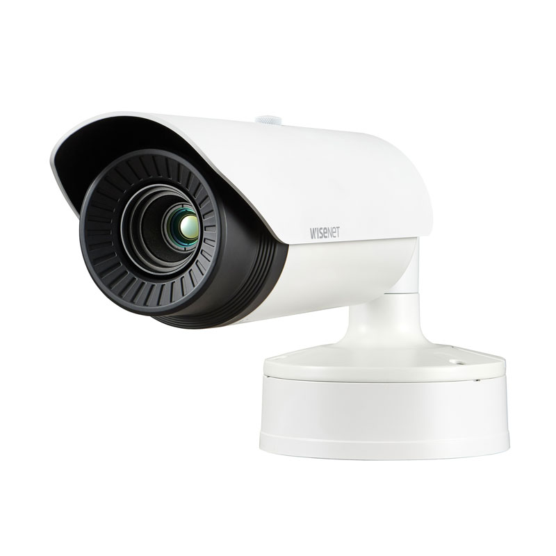 Hanwha Wisenet VGA Thermal Radiometric Bullet Camera, H.265, IK10, PoE, 13mm
