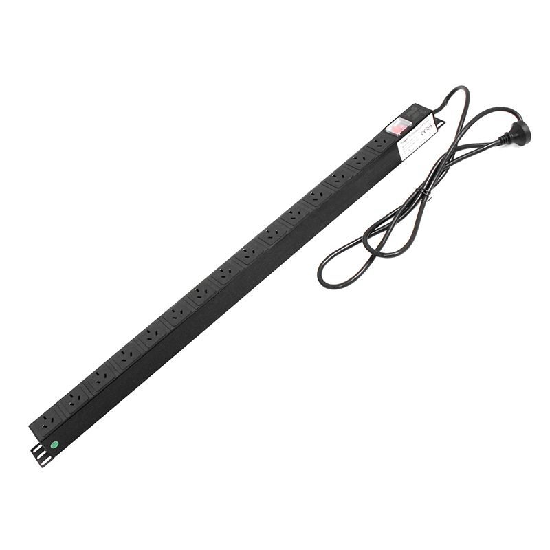 X2 Racks, 15 Outlet PDU with Overload Protection, 10Amp, 2m Lead