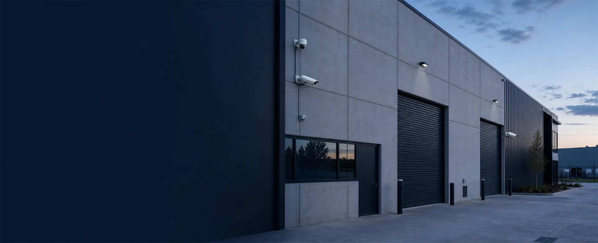 Commercial facility protected by CCTV
